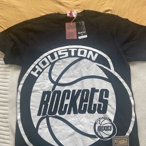 Mitchell & Ness Houston Rockets Black T-Shirt